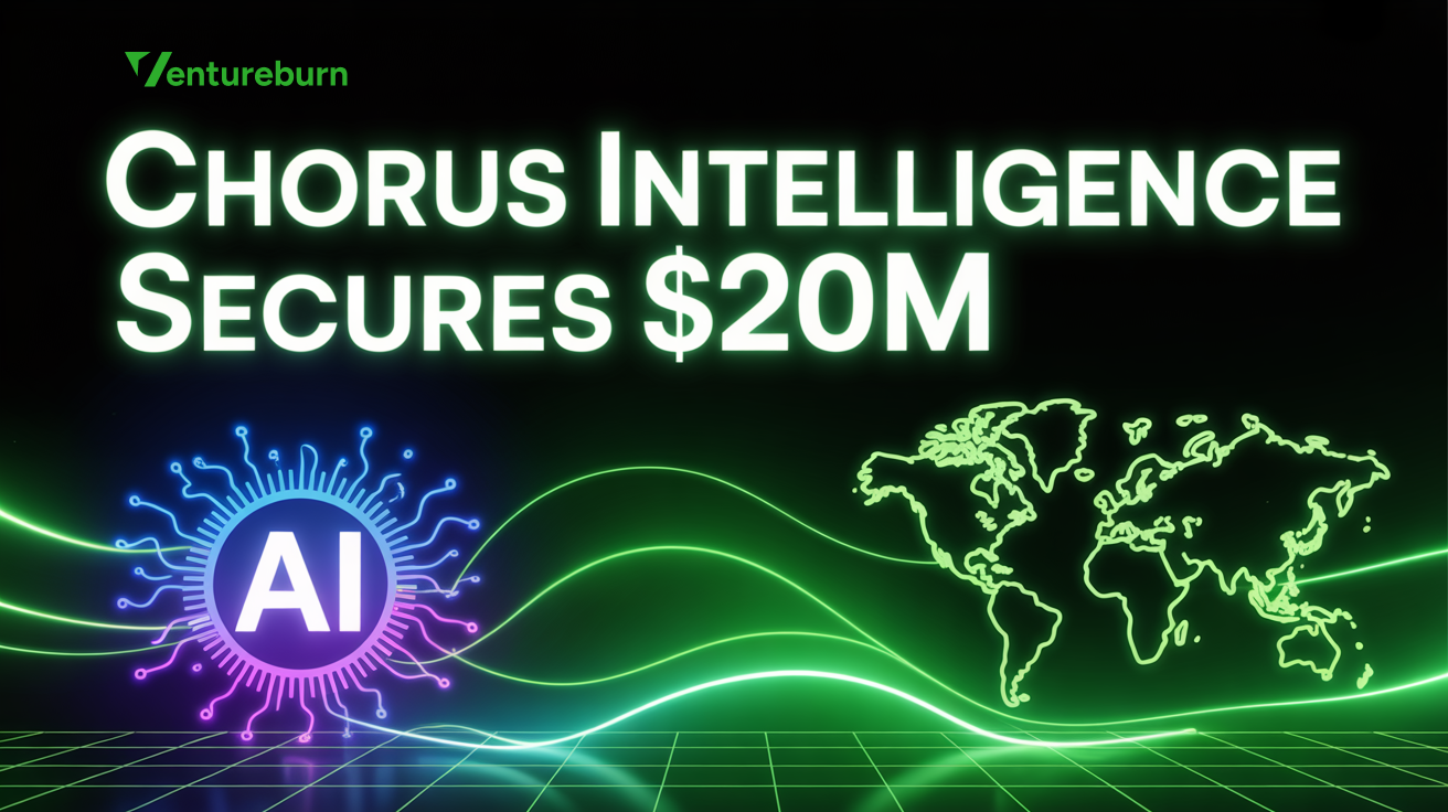 Futuristic neon poster showing an AI neural network overlaying a holographic global map.