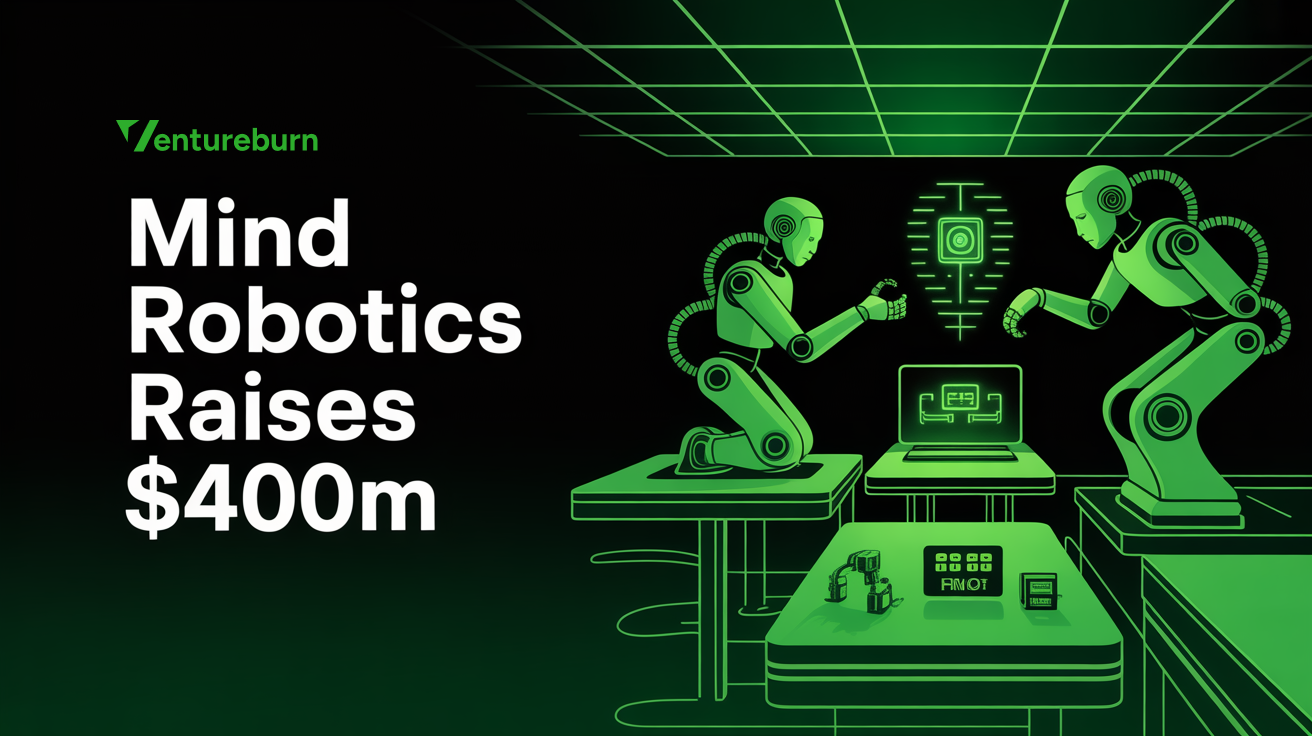 Mind Robotics AI robots operating inside a modern industrial production plant.