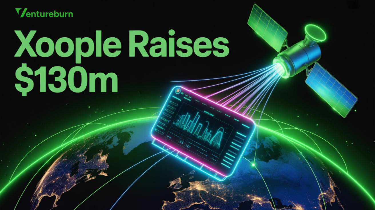 Xoople satellite constellation with AI-driven enterprise data overlay on Earth.